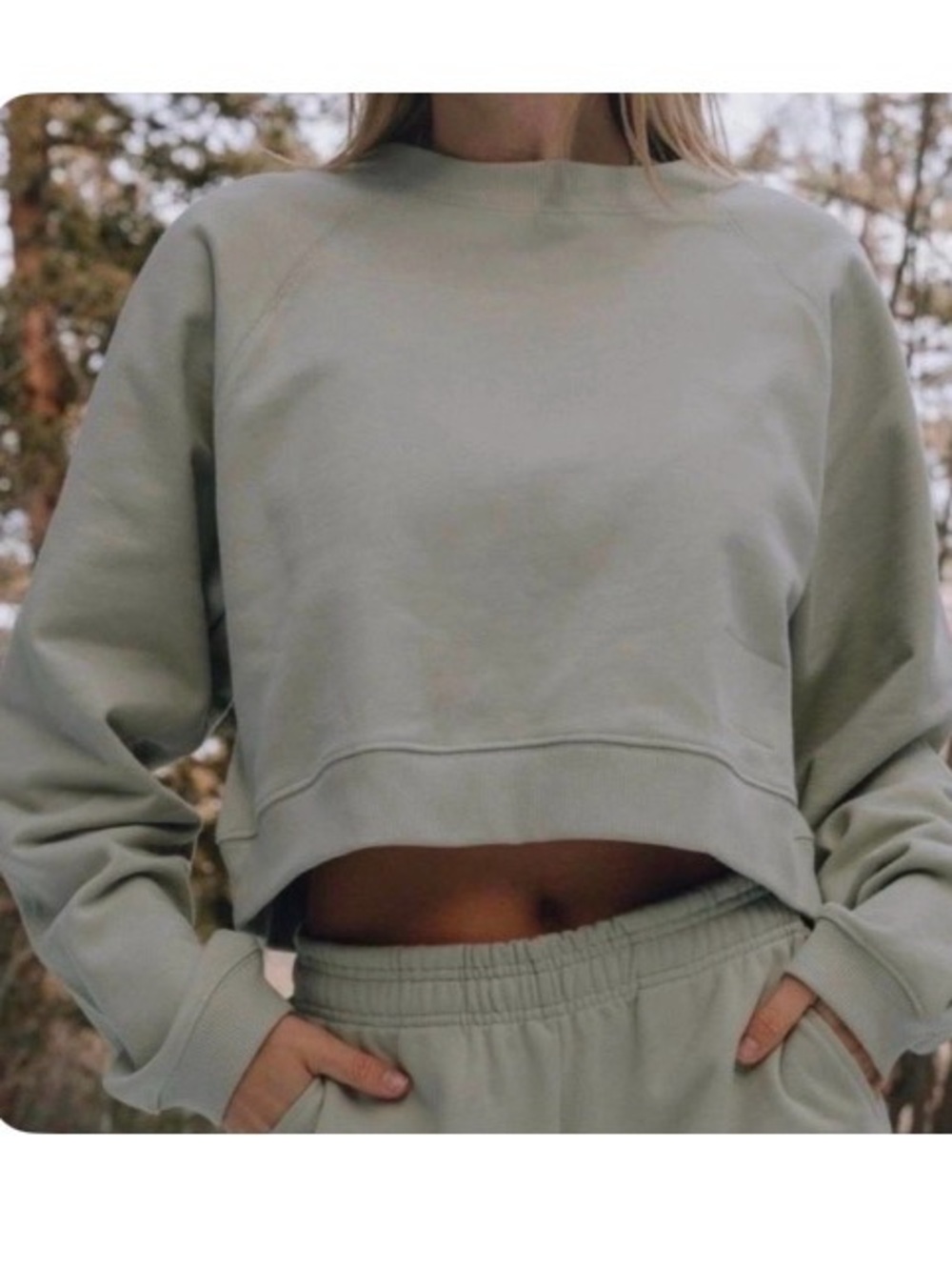 Daily Drills Cropped Reversible Crewneck Top
